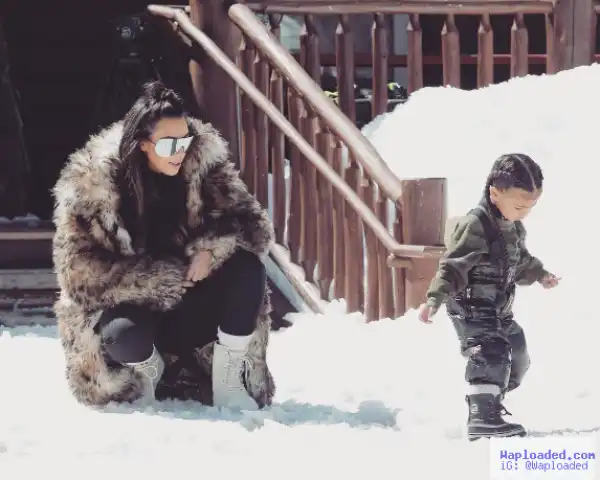 Kim K shares throwback photo with her daughter and husband
